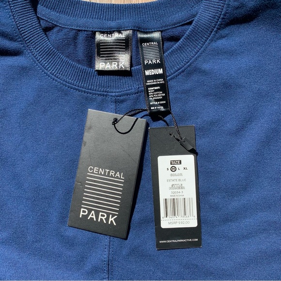 Central Park Active Women’s Sweat In Blue Size Medium - Picture 7 of 7